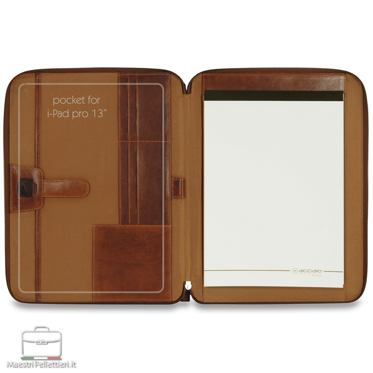 document zip folder in leather