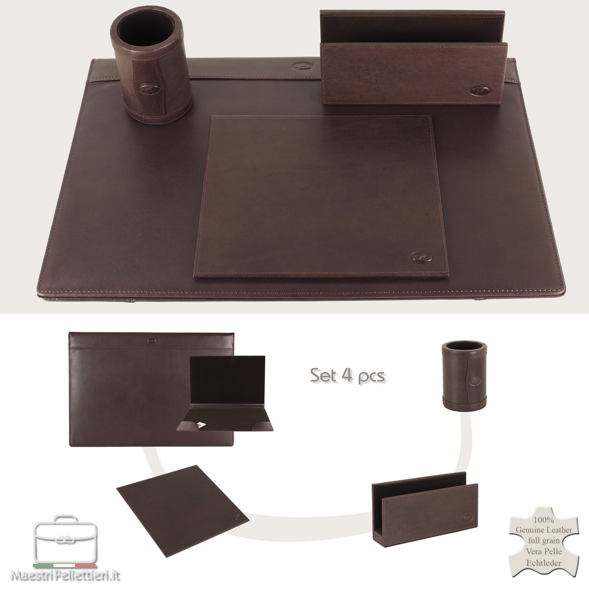 Desk Set leather writing gift