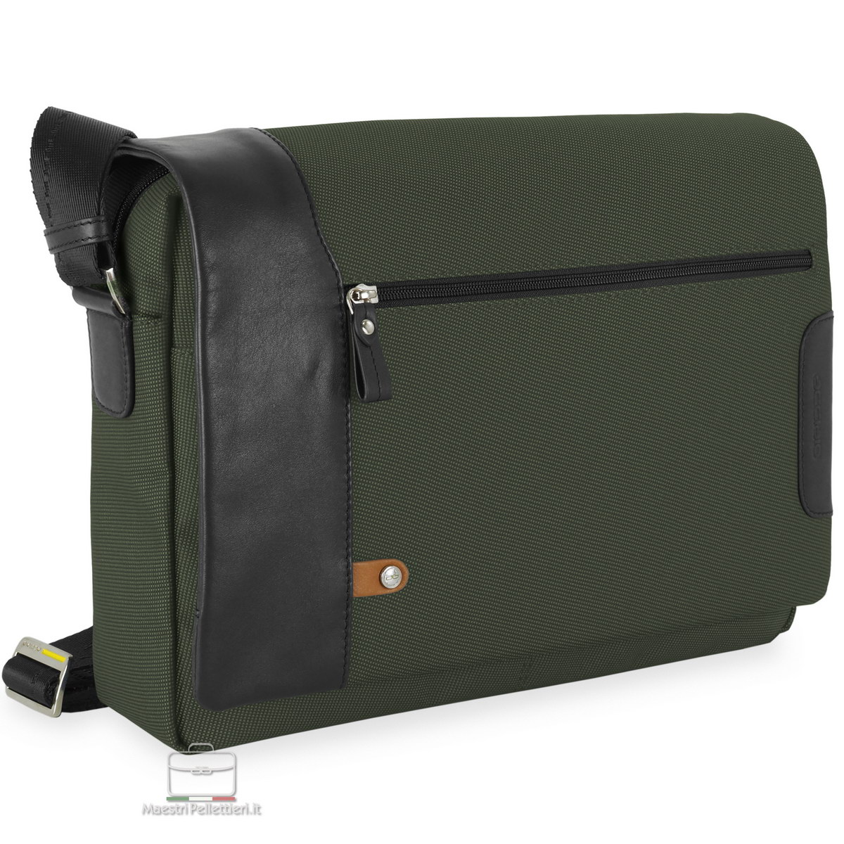 borsa messenger porta pc verde