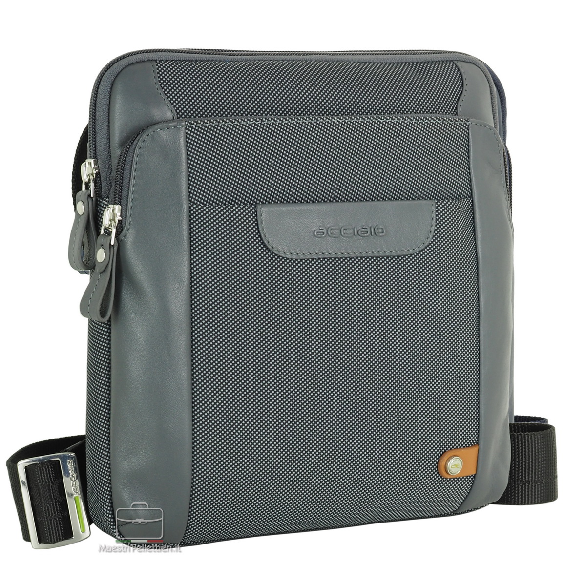 men's shoulder bag grey