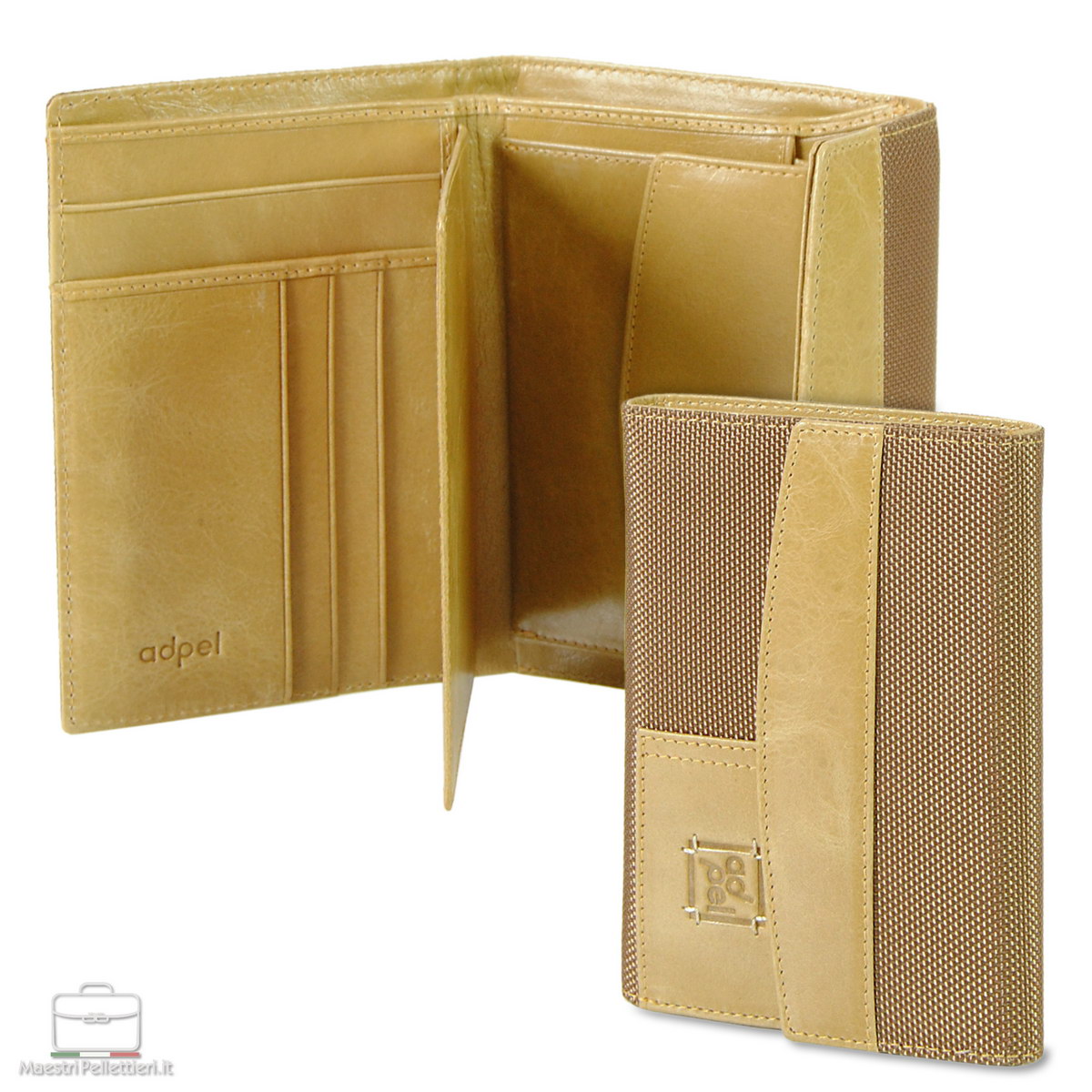 woman's wallet beige