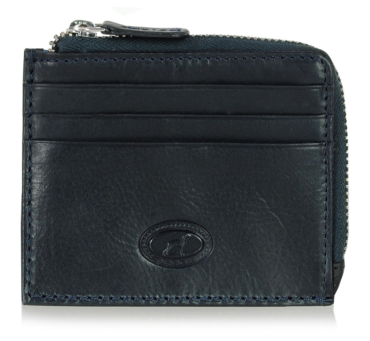 portafoglio piatto zip